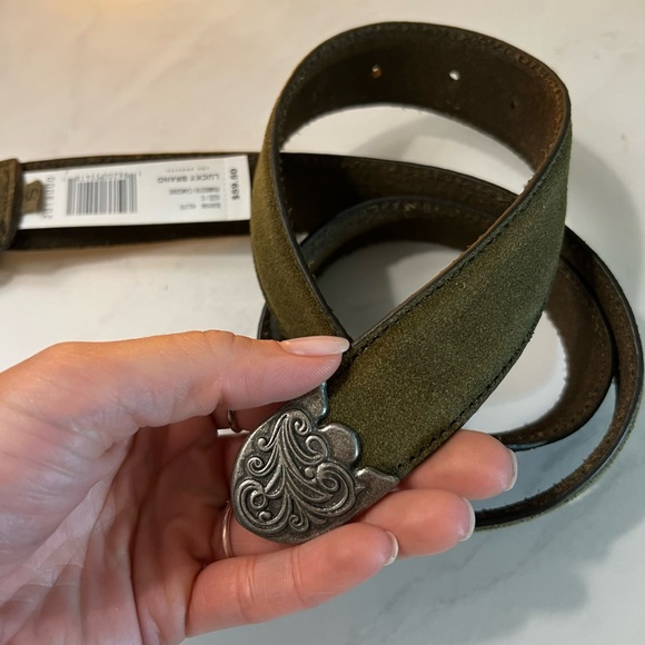 Olive Western Belt - Picture 6 of 7